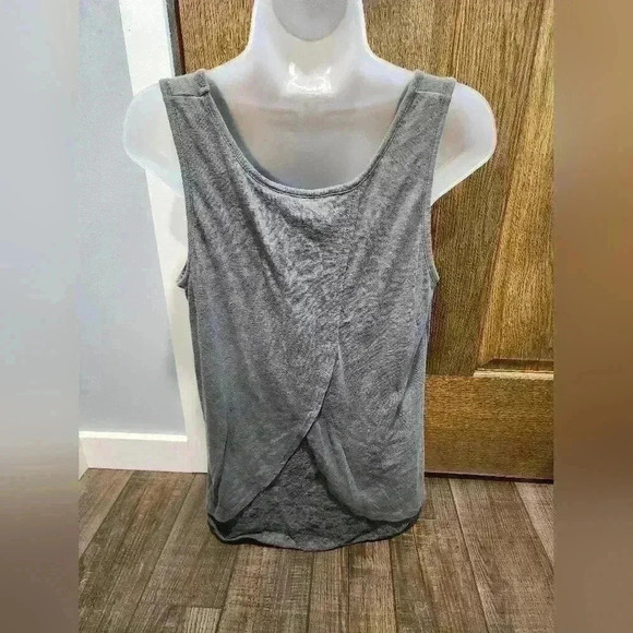 Maurices Tank Top Womens XL Grey Lace Back Rhinestones Bling - Picture 3 of 8